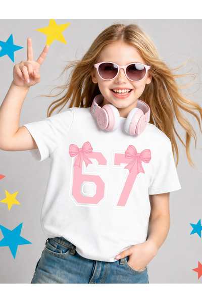 STİL-X Six Seven Printed Girls' T-Shirt, 67 Designs