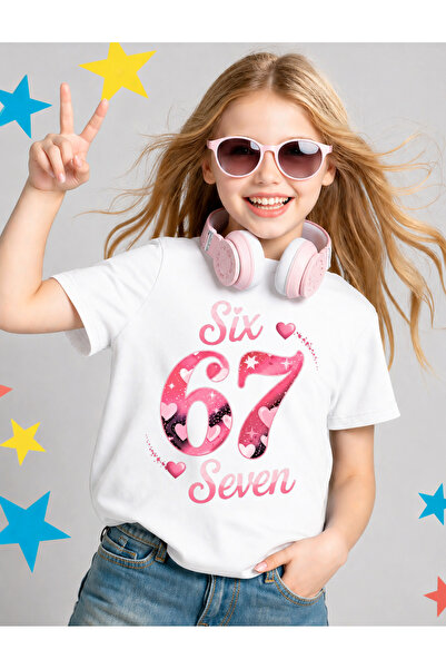 STİL-X ШЕСТ СЕДЕМ ПЕЧАТЕНА МОМИЧЕШКА ТЕНИСКА, 67 ДИЗАЙН
