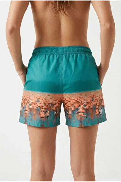 Veraura Lifestyle Swim Shorts with Zipper Pockets and Mesh Lining, Quick-Dryi...