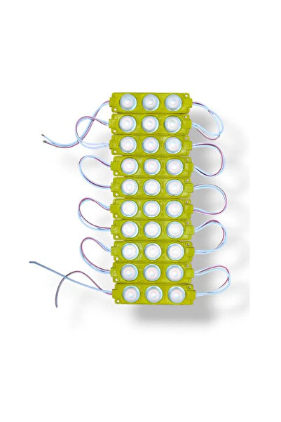 GMS Parmak Led 10 Lu Set Amber Sarı 12 Volt