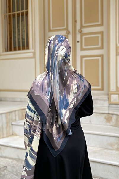 Firuze scarf شال ناعم من فرو المنك بنمط فرشاة