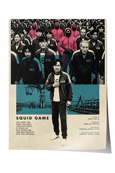 Postifull Αφίσα του Squid Game, Αφίσες ζωγραφικής τέχνης για κινηματογράφο κα...