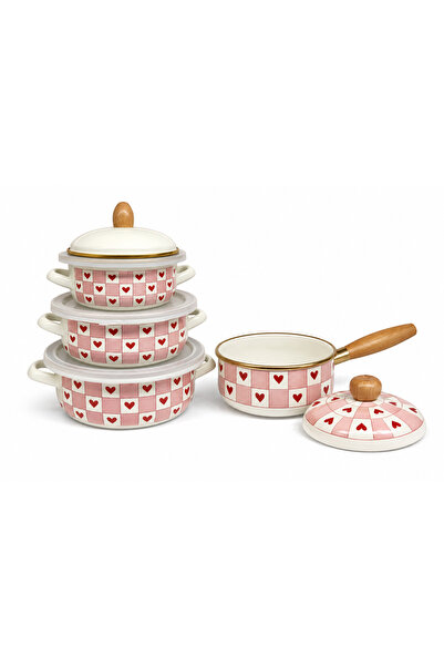 HOME SET Emaye Pişir Sakla ve Sosluk 11 Parça