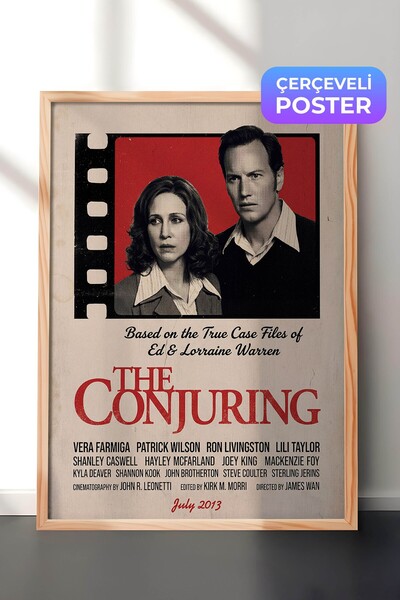 Postifull The Conjuring Ahşap Çerçeveli Poster, Sinema ve Dizi Tablo, Film Di...