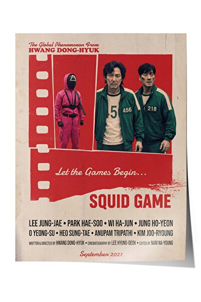 Postifull Αφίσα Squid Game, Αφίσες ζωγραφικής ταινιών και σειρών τηλεόρασης, ...