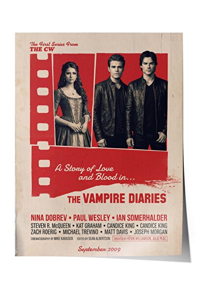 Postifull Αφίσα The Vampire Diaries, Αφίσες Πίνακα Κινηματογράφου και Τηλεοπτ...