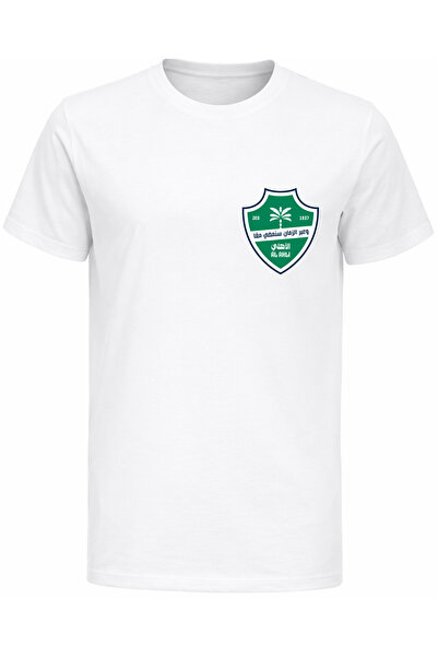 Efendioğlu Design Small Print Al Ahli Logo Printed Unisex T-Shirt – Fan & Cas...