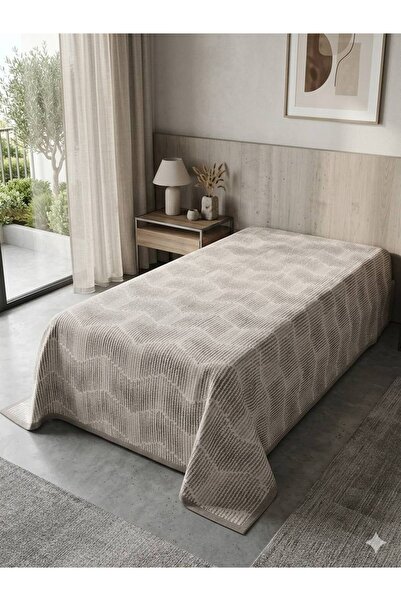 ŞENER HOME Σχέδιο Δέλτα Τυπωμένο 150x240 εκ. Μονό Πικέ - Καφέ