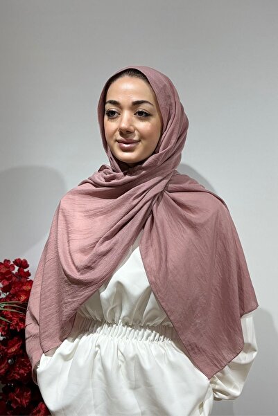Firuze scarf Gül Kurusu Aerobin Pamuk Şal