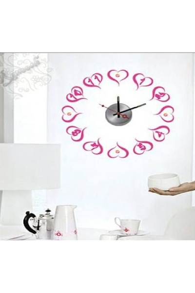 DIY Clock Hearts 3D Wall Clock