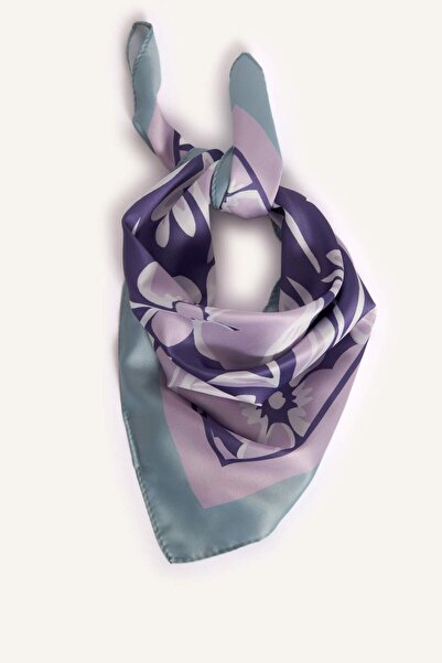 DeFacto Σατέν φουλάρι με φλοράλ σχέδια H1629AX26SM