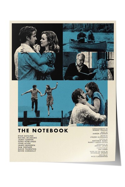 Postifull The Notebook Posteri, Sinema ve Dizi Tablo Posterleri, Film Dizi Af...