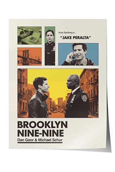 Postifull Brooklyn Nine-Nine Posteri, Sinema ve Dizi Tablo Posterleri, Film D...