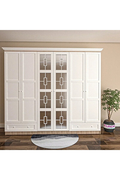 marangozhaneden Winter 6 Kapılı Gardırop Mdf