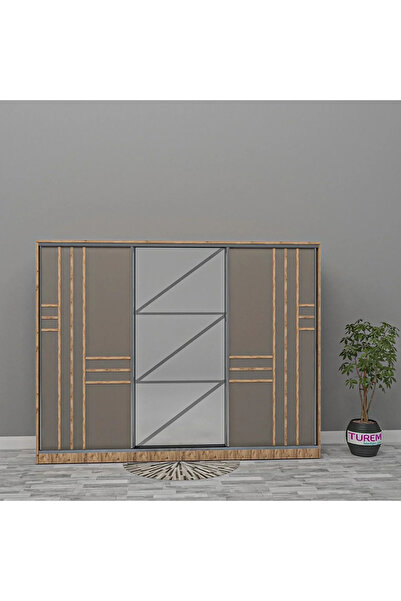 marangozhaneden Moon Sürgülü Gardrop Mdf