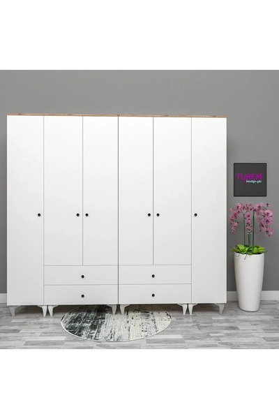 marangozhaneden 6 Kapılı Gardrop Mdf