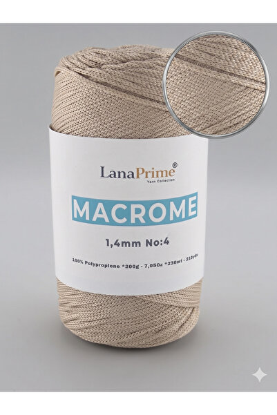 Lanaprime Νήμα πλεξίματος μακραμέ (1,4 χιλιοστά) 230 μέτρα. Σακούλα Σχοινί 20...