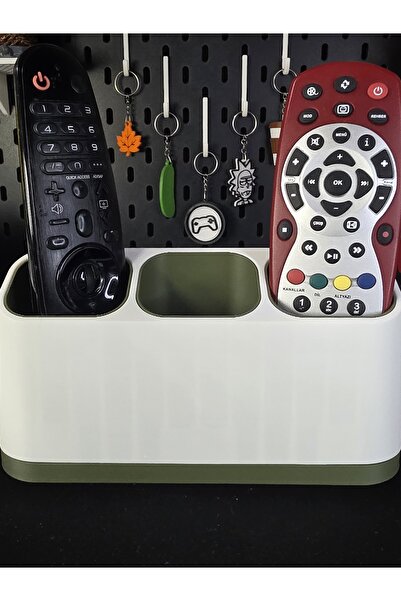 WORK3D Modern Tasarımlı Kumandalık Organizer – 2’li ve 3'lü Yeşil & Mavi Seçe...