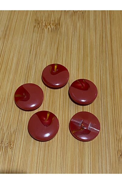 Lorin hobi Polyester Button with Wave from the Bottom 20 mm 5 Pcs Tiles