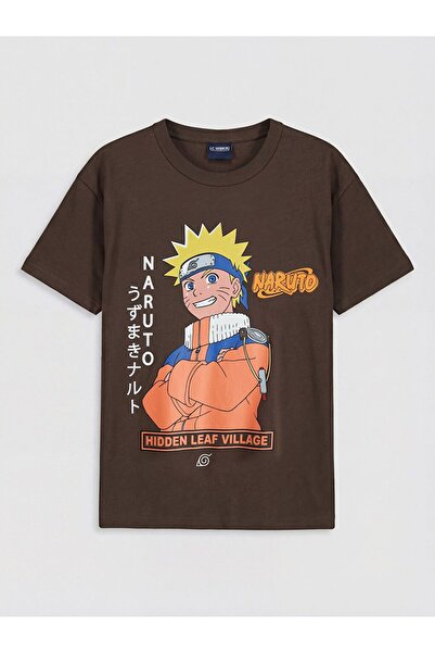 LC Waikiki Tricou pentru băieți LCW Kids guler rotund Naruto cu imprimeu