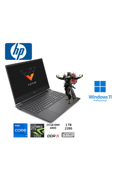 HP Victus Intel Core I7-13620H 24GB 1tb SSD 8gb RTX5050 W11 Pro 144Hz 15.6" F...