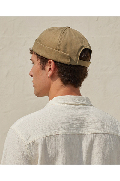 Zeramine 2024 Camel Unisex Docker Beanie Beret Hat Brown Street Fashion