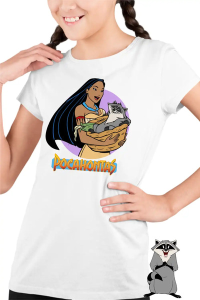 OEM Tricou Copii Fete Pocahontas Meeko