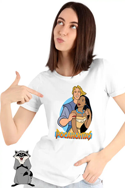 OEM Women's T-Shirt Pocahontas Love John Valentines Day