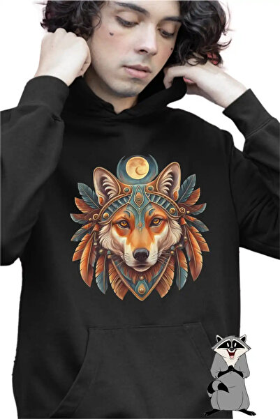 OEM Παιδικό Φούτερ Αγοριών: Μυστικός Λύκος Ιθαγενών Αμερικανών