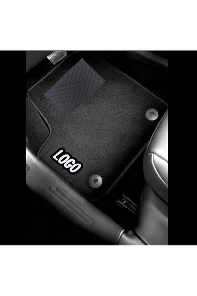 LACASA AUTOmotive سجادة أرضية من السيليكون الملون المتوافق مع سيارة BMW 7 E65-ExTrim-Short (2002-2009) مع حافة من السيليكون