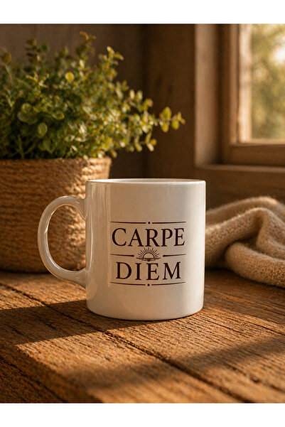 Larabell Hediyelik Design Mug Cup Double Sided Printing Carpe Di̇em - Enjoy t...
