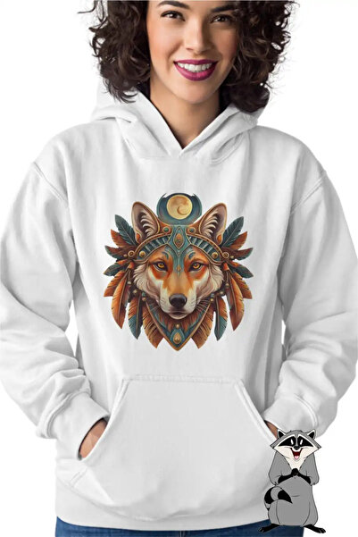 OEM Hanorac Femei Lup Mistic Native American