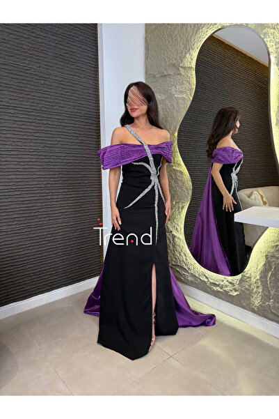 TREND فستان سهرة (موف)