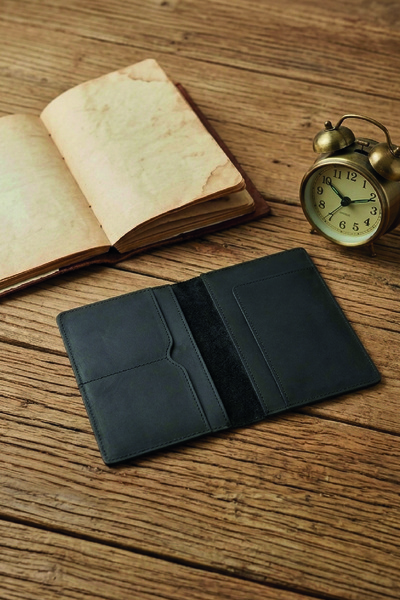 Luqa Leather Genuine Leather Handmade Passport Cover and Card Holder - Travel Wallet, Passport Holder