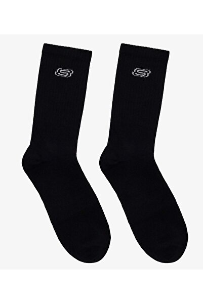 SKECHERS S2520318 U Crew 2 Πακέτο 2 Τεμάχια Κάλτσες Unisex ΜΑΥΡΕΣ