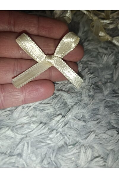 Esram Butik Fiyonk Süs Krem-Bej 6mm Kurdele, Nikah Şekeri, Mevlüd Doğum Günü ...
