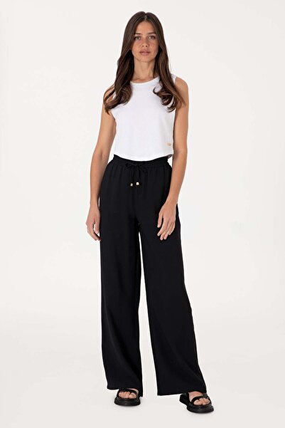 U.S. Polo Assn. Γυναικείο παντελόνι από καμβά σε σκούρο μπλε, χαλαρή εφαρμογή