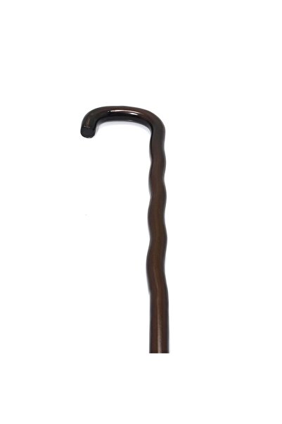 Genel Markalar Ahşap Baston 90 Cm Ergonomik Saplı Dayanıklı Yürüyüş Bastonu Ş...
