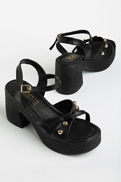 Entella Store Γυναικεία πέδιλα με στρογγυλή μύτη και λεπτομέρεια από χάντρες,...