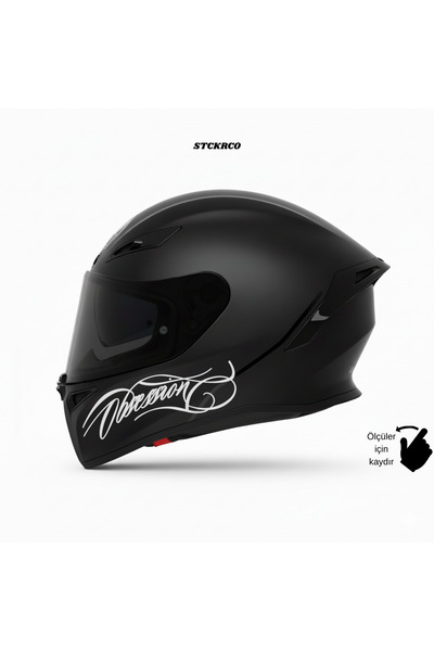 STCKRCO Obsession Yazı Sticker | Obsession Kask Stickerı | Kask & Grenaj Uyum...