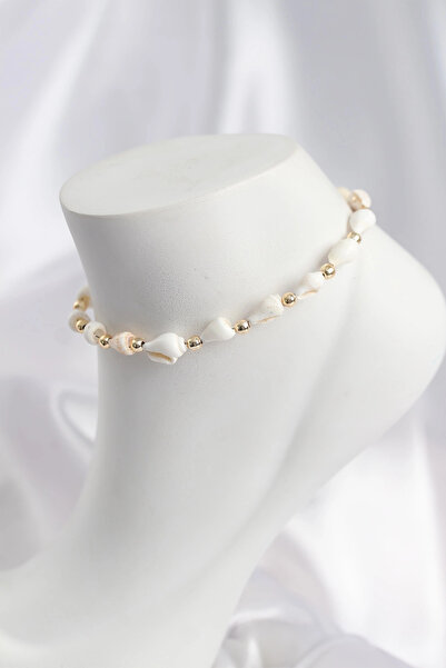shopwave Natural Seashell Model Anklet
