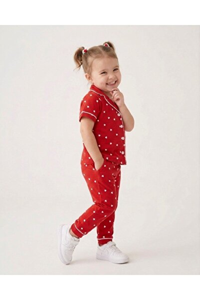 voyyo kids baby Καλοκαιρινό σετ πιτζάμες για κορίτσια 2-3-4-5-6 ετών με στάμπ...