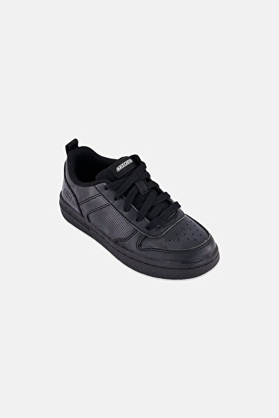 SKECHERS Toddlers Boy Genzo Lace Up Outdoor Shoes, Black