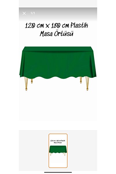 LİYA3D Yeşik 120X180 cm Disposable Tablecloth Disposable Tablecloth Party Birthday Tablecloth