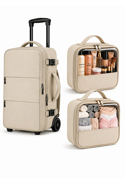 woys Set of 3 Wheeled Backpacks with 2 Wheels - Cabin Size Travel Backpack - ...