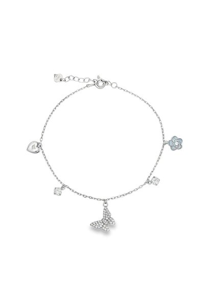 Bijuteria SORELLY Ασημένιο βραχιόλι με γούρια κήπου