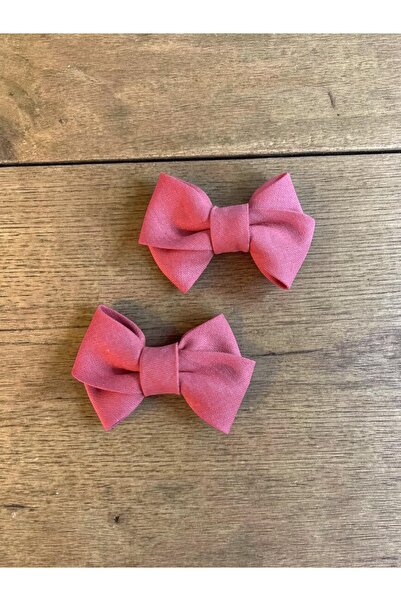 egomi kalpten gelen elle üretilen Linen Double Hairless Baby Hair Clip