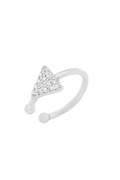 Bijuteria SORELLY Ασημένιο Τριγωνικό Σκουλαρίκι Μανσέτα