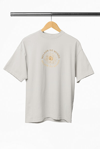 MELHOR Unisex Oversize Tişört %100 Pamuk Dijital Baskılı Streetwear Basic Tshirt