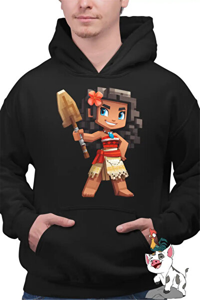 OEM Ανδρικό Φούτερ Μοάνα Βαϊάνα Μάινκραφτ Ρόμπλοξ